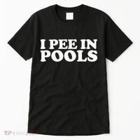 I Pee In Pools Funny Vacation I Pee In Pools Tall T-Shirt thumb 0
