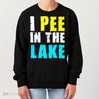 I Pee In The Lake Funny Summer Vacation Women's Sweatshirt thumb 0