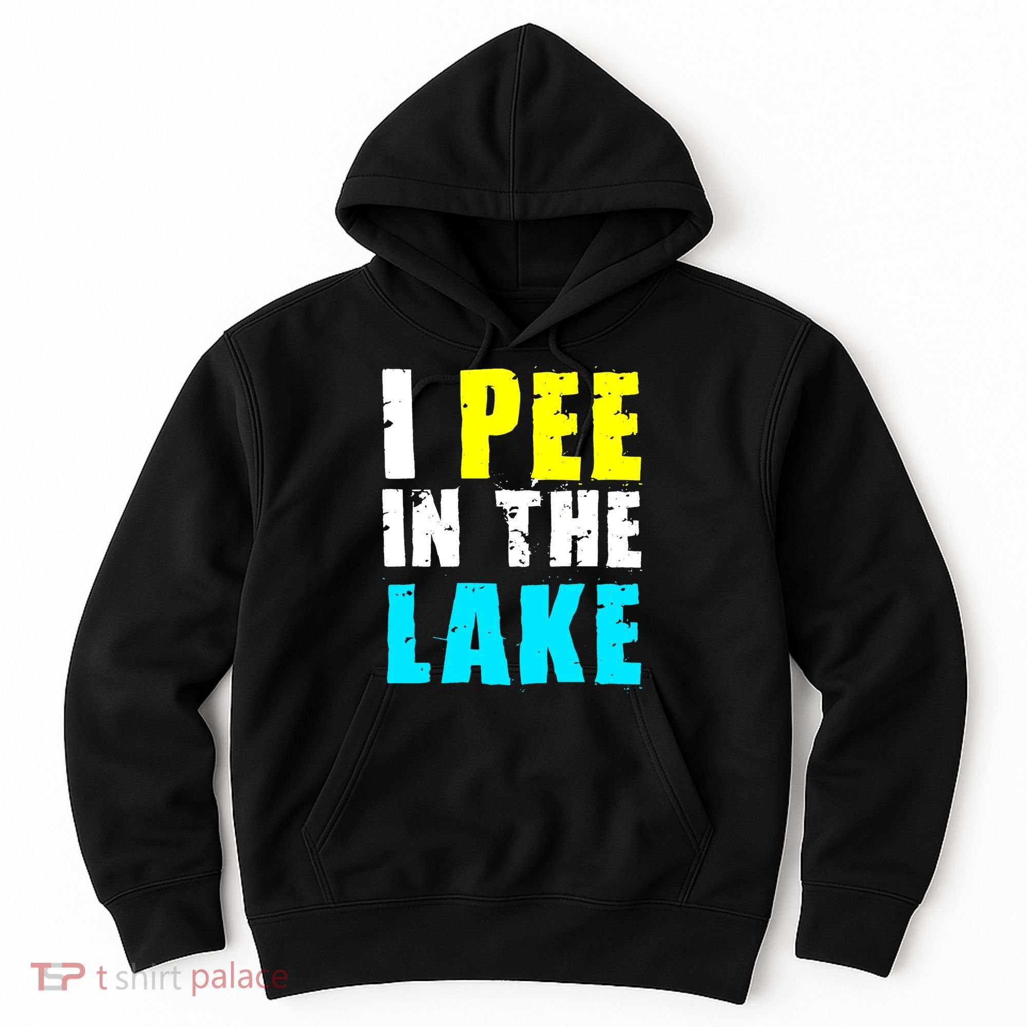 I Pee In The Lake Funny Summer Vacation Hoodie