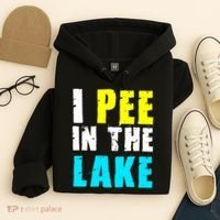 I Pee In The Lake Funny Summer Vacation Hoodie thumb 4