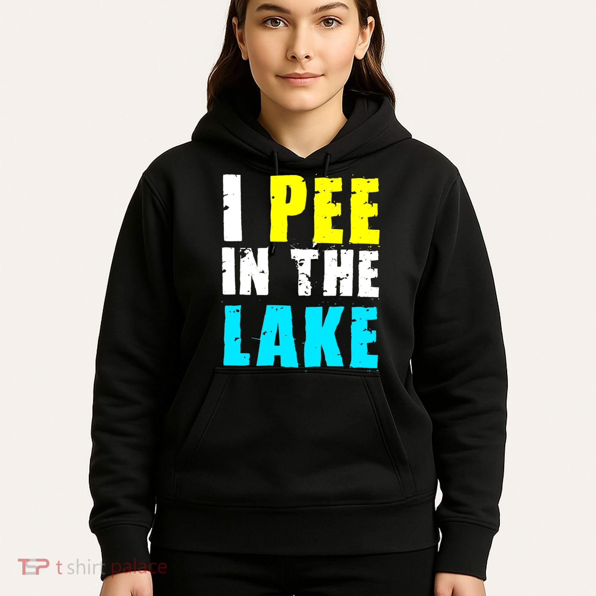 I Pee In The Lake Funny Summer Vacation Hoodie