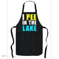 I Pee In The Lake Funny Summer Vacation Apron thumb 0