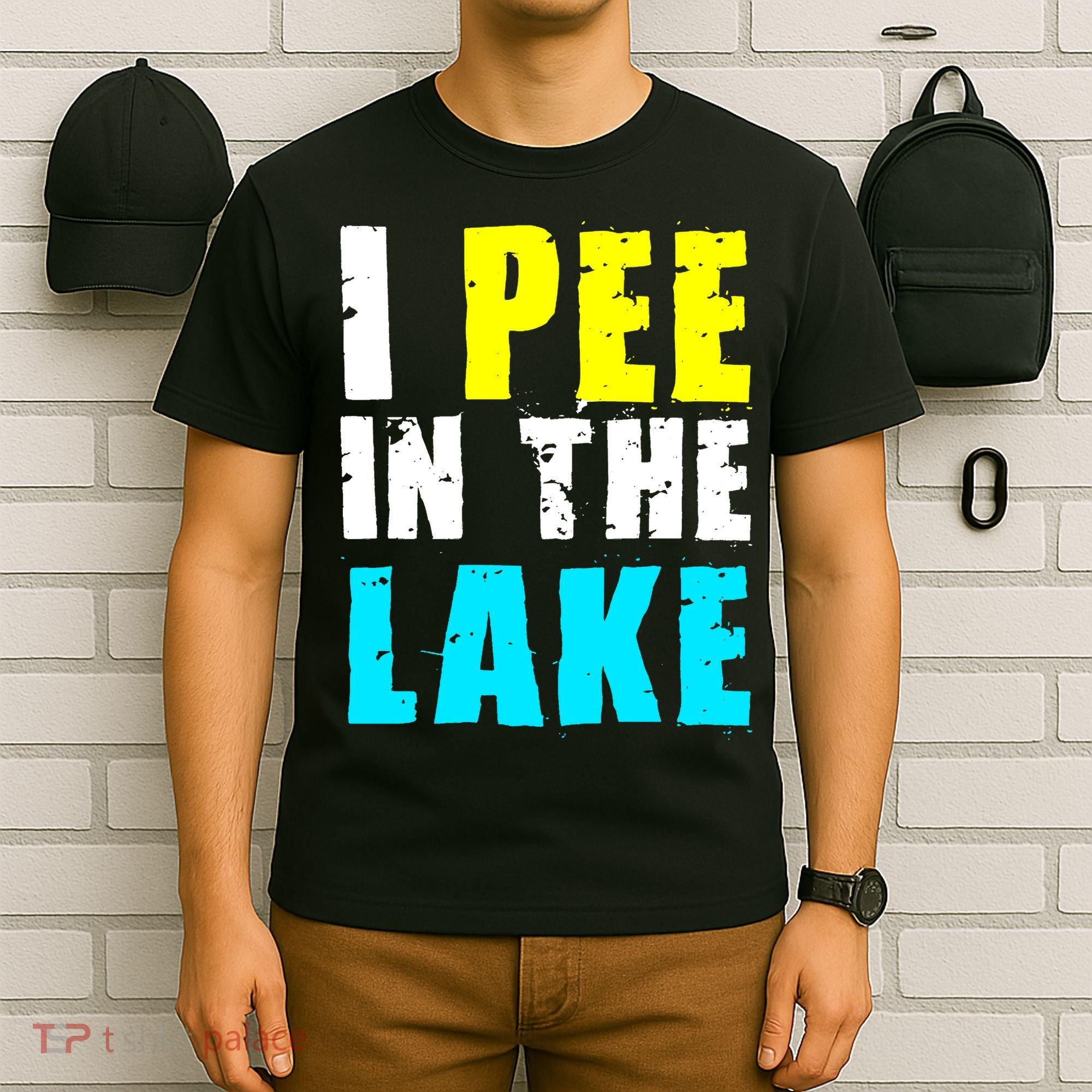 I Pee In The Lake Funny Summer Vacation T-Shirt