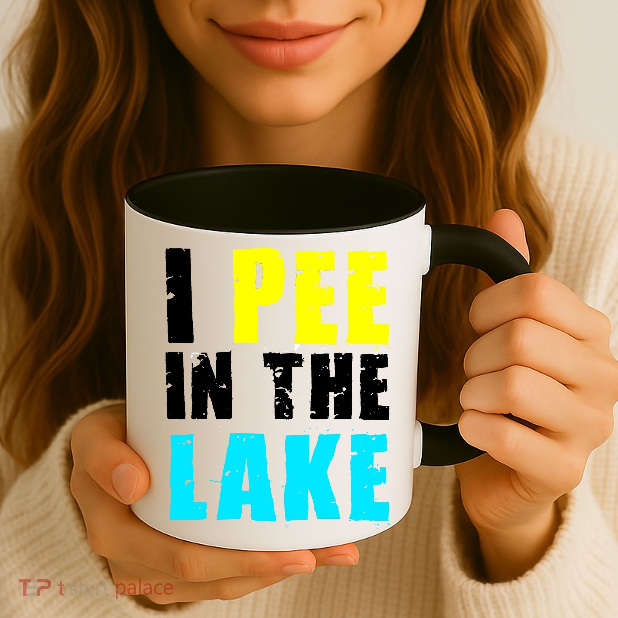 I Pee In The Lake Funny Summer Vacation Coffee Mug
