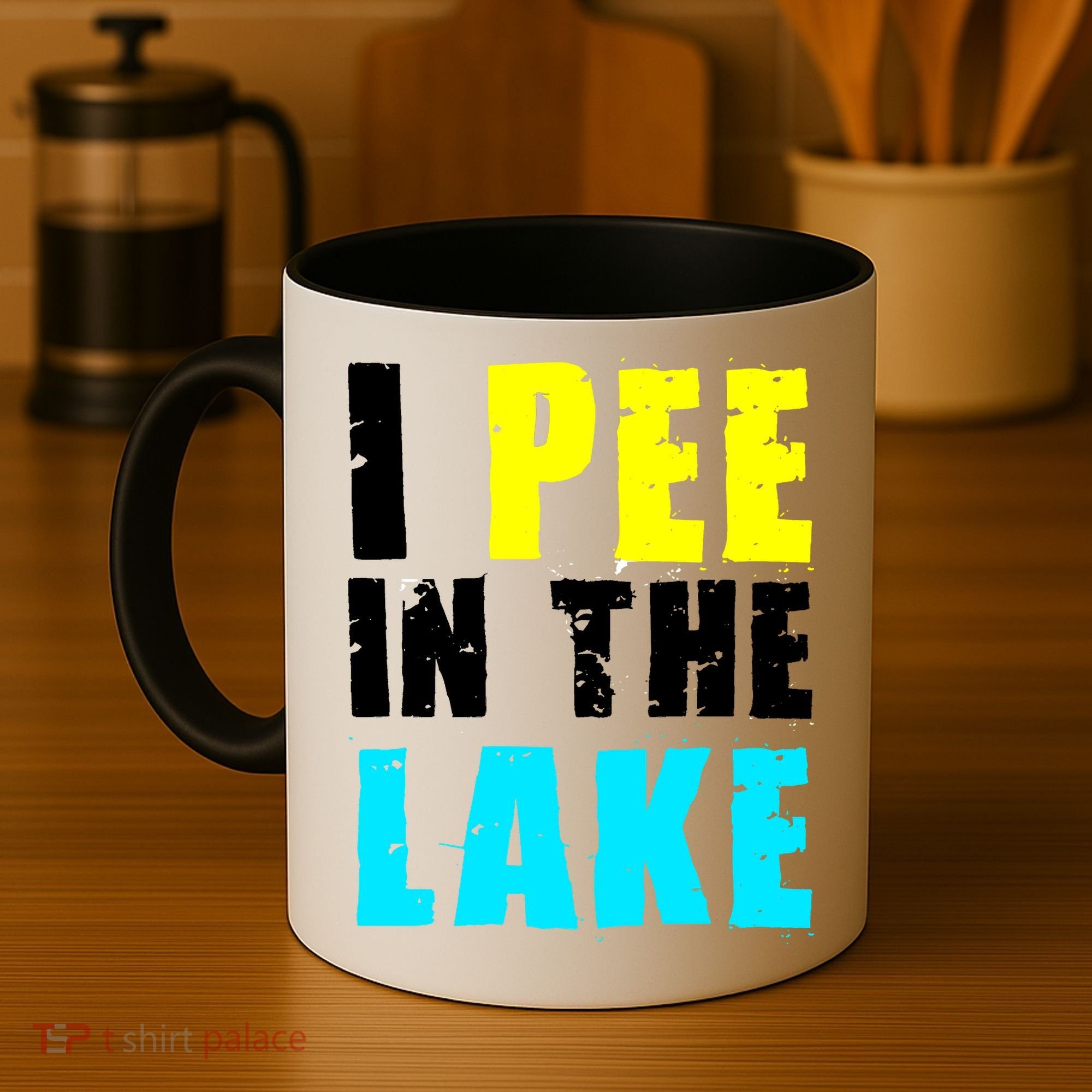 I Pee In The Lake Funny Summer Vacation Coffee Mug