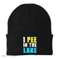 I Pee In The Lake Funny Summer Vacation Beanie thumb 0
