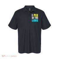 I Pee In The Lake Funny Summer Vacation Polo thumb 0