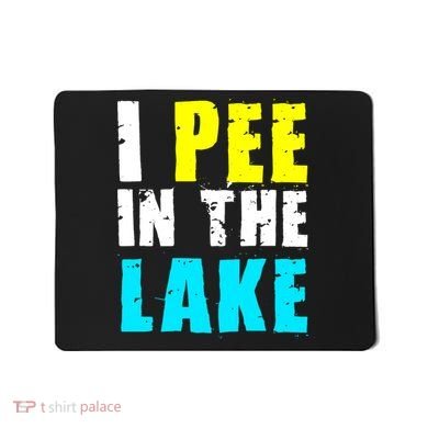 I Pee In The Lake Funny Summer Vacation Mousepad