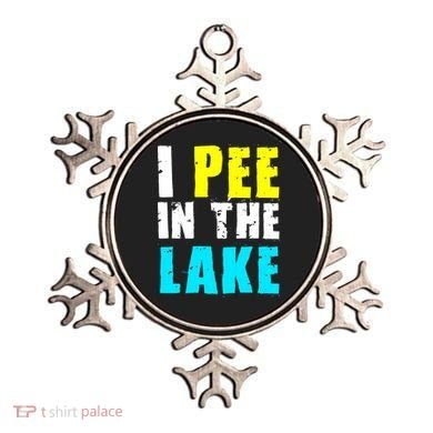 I Pee In The Lake Funny Summer Vacation Ornament