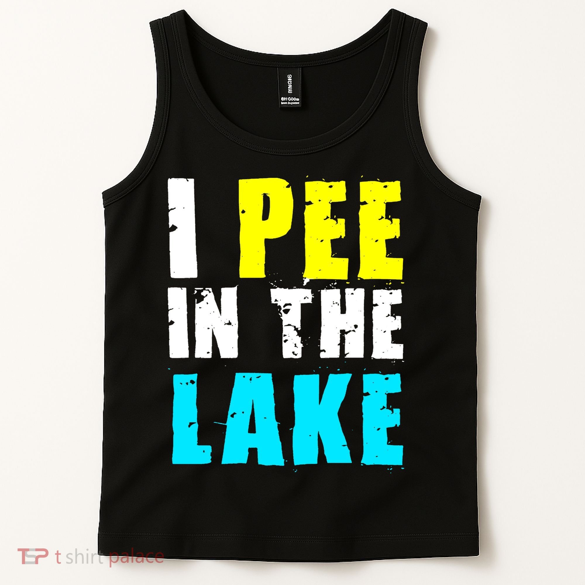 I Pee In The Lake Funny Summer Vacation Tank Top