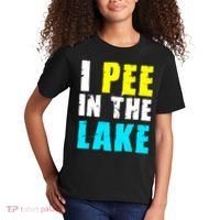 I Pee In The Lake Funny Summer Vacation Kids T-Shirt thumb 2