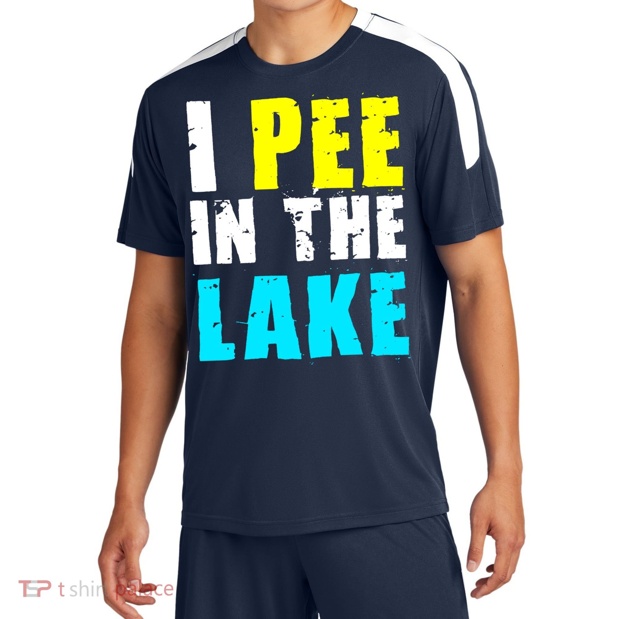 I Pee In The Lake Funny Summer Vacation Sport-Tek Competitor United Soccer Jersey
