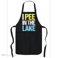 I Pee In The Lake Funny Summer Vacation Apron thumb 0