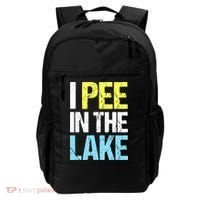I Pee In The Lake Funny Summer Vacation Backpack thumb 0