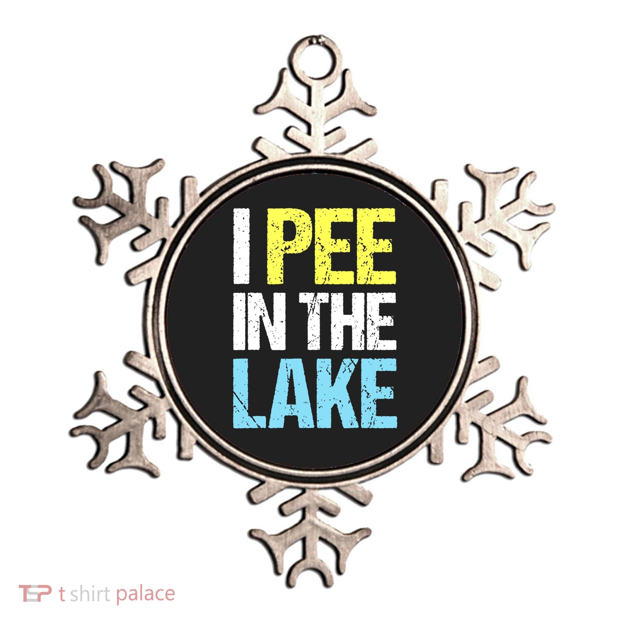 I Pee In The Lake Funny Summer Vacation Ornament