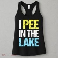 I Pee In The Lake Funny Summer Vacation Women's Tank Top thumb 3