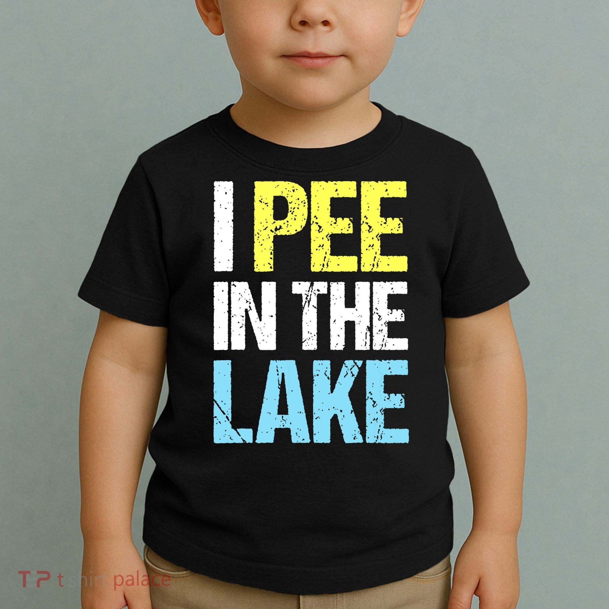I Pee In The Lake Funny Summer Vacation Toddler T-Shirt