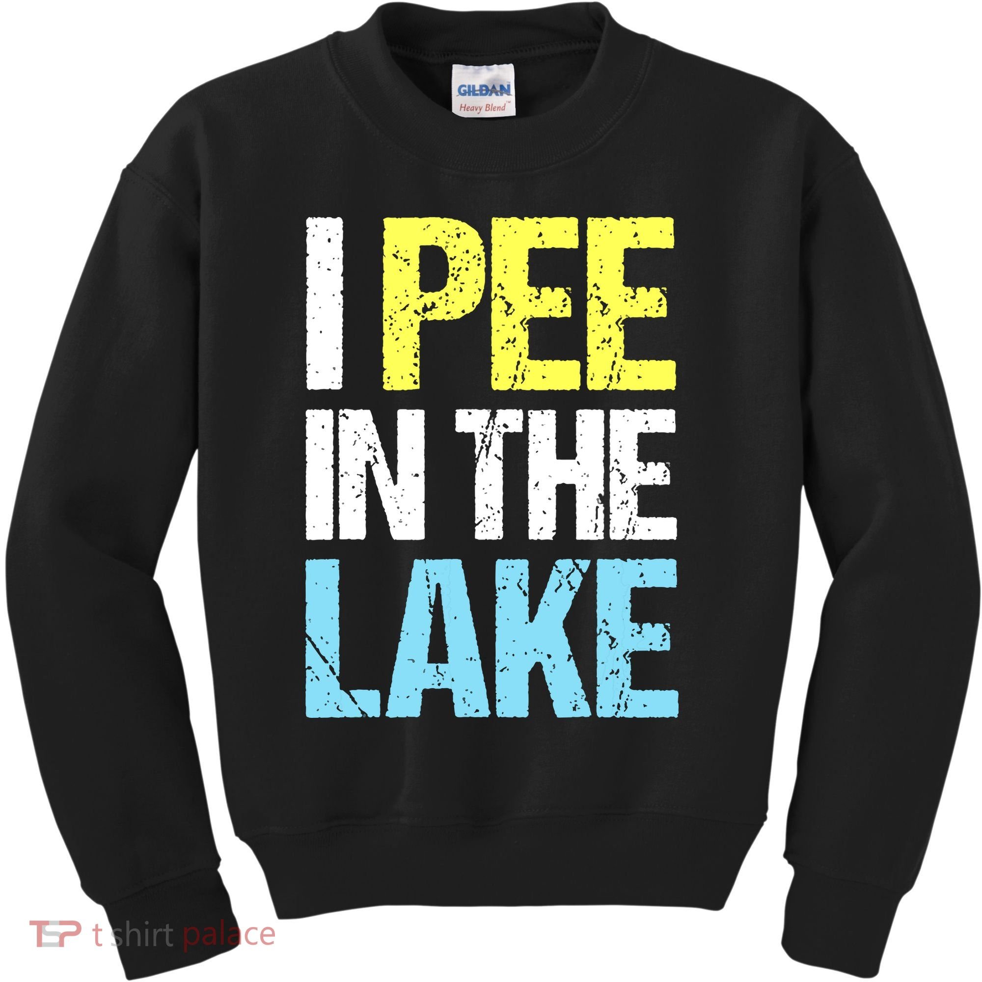 I Pee In The Lake Funny Summer Vacation Kids Sweatshirt