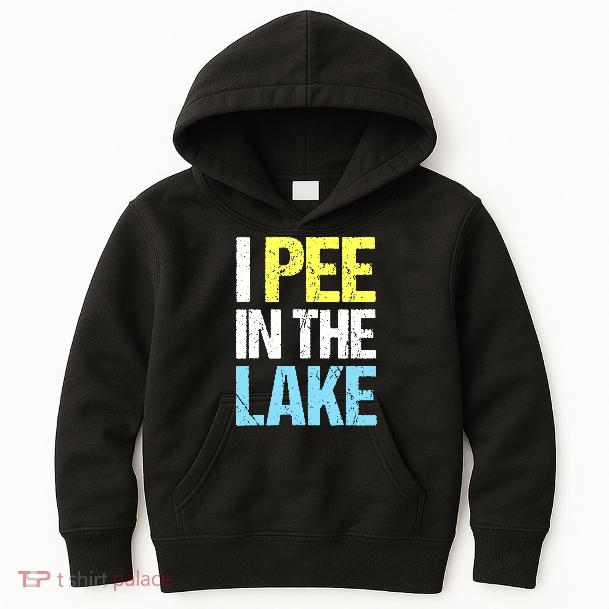 I Pee In The Lake Funny Summer Vacation Kids Hoodie