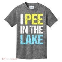 I Pee In The Lake Funny Summer Vacation Kids T-Shirt thumb 0