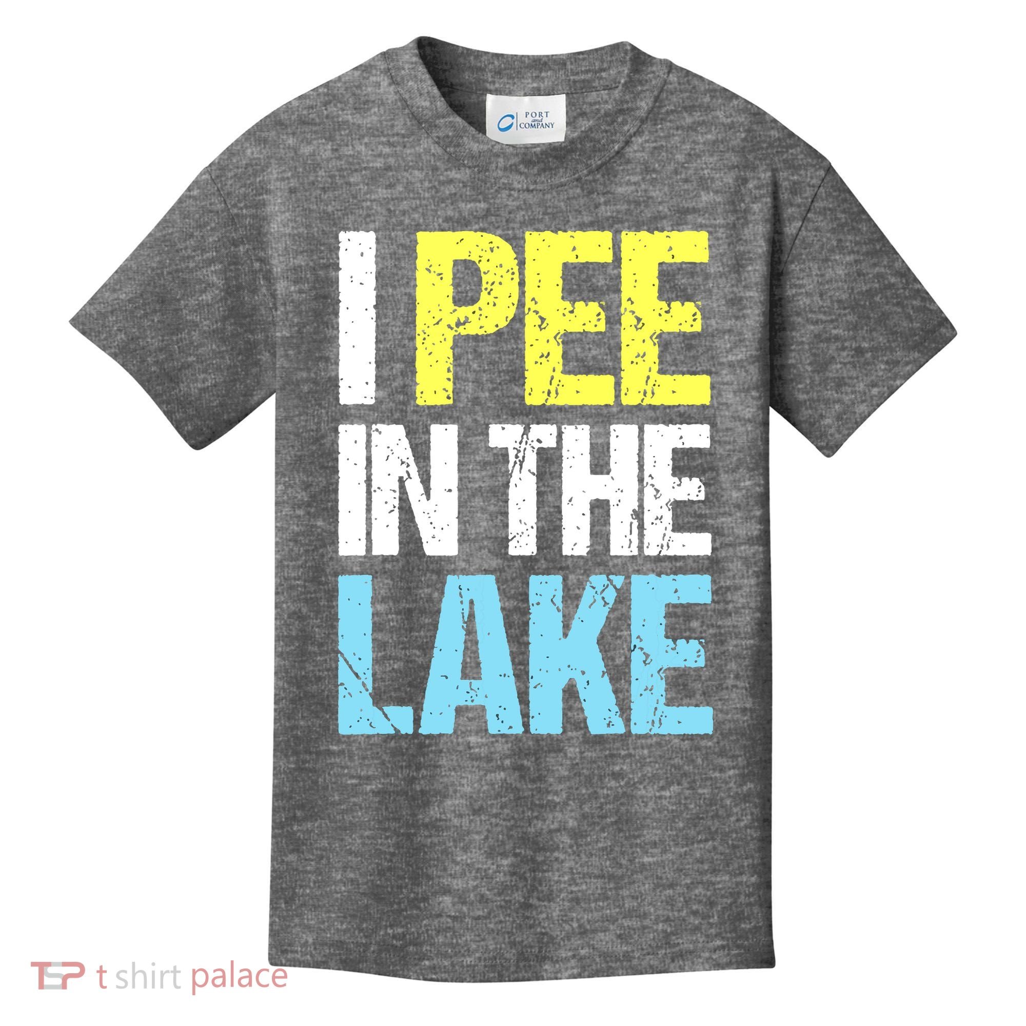 I Pee In The Lake Funny Summer Vacation Kids T-Shirt