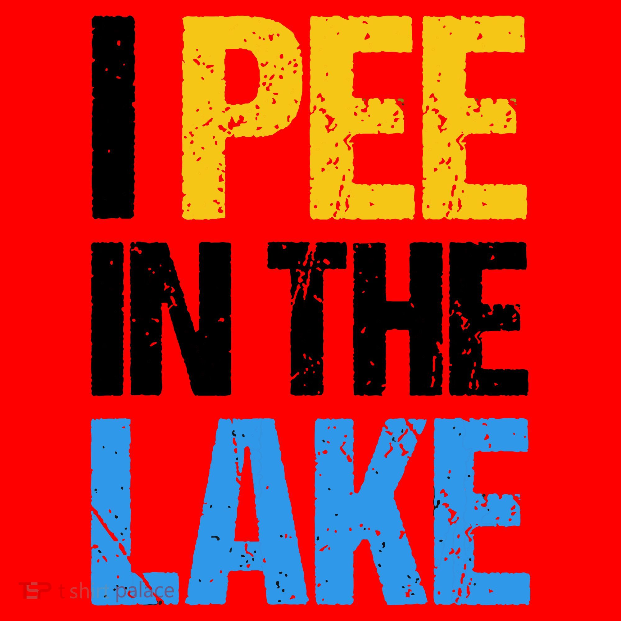 I Pee In The Lake Funny Summer Vacation Santa Hat