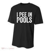 I Pee In Pools Funny Youth Performance Sprint T-Shirt thumb 0