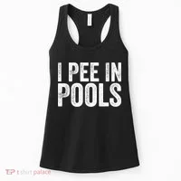 I Pee In Pools Funny Women's Tank Top thumb 0