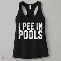 I Pee In Pools Funny Women's Tank Top thumb 3