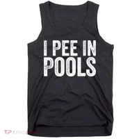 I Pee In Pools Funny Tank Top thumb 0
