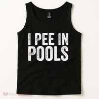 I Pee In Pools Funny Tank Top thumb 2