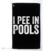 I Pee In Pools Funny Golf Towel thumb 0