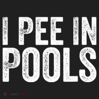 I Pee In Pools Funny Golf Towel thumb 3