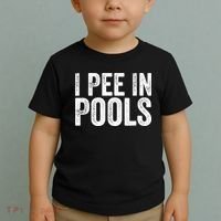 I Pee In Pools Funny Toddler T-Shirt thumb 2