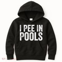 I Pee In Pools Funny Kids Hoodie thumb 0