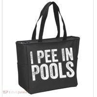 I Pee In Pools Funny Tote Bag thumb 2