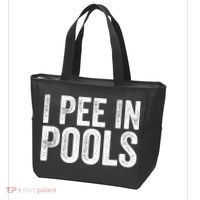 I Pee In Pools Funny Tote Bag thumb 3