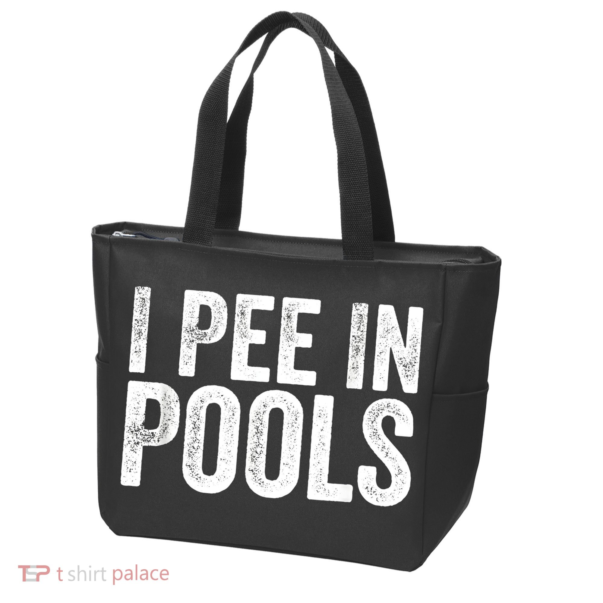 I Pee In Pools Funny Tote Bag