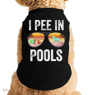 I Pee In Pools Funny Doggie Tank