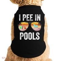 I Pee In Pools Funny Doggie Tank thumb 0