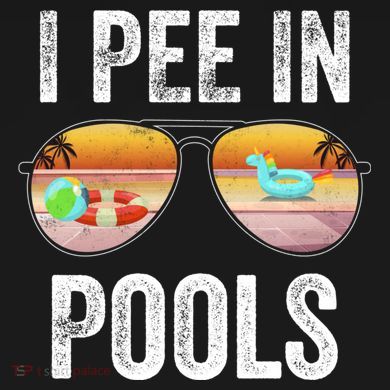 I Pee In Pools Funny Cooling Performance Long Sleeve Crew