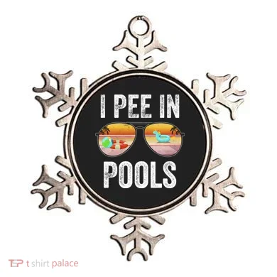 I Pee In Pools Funny Ornament