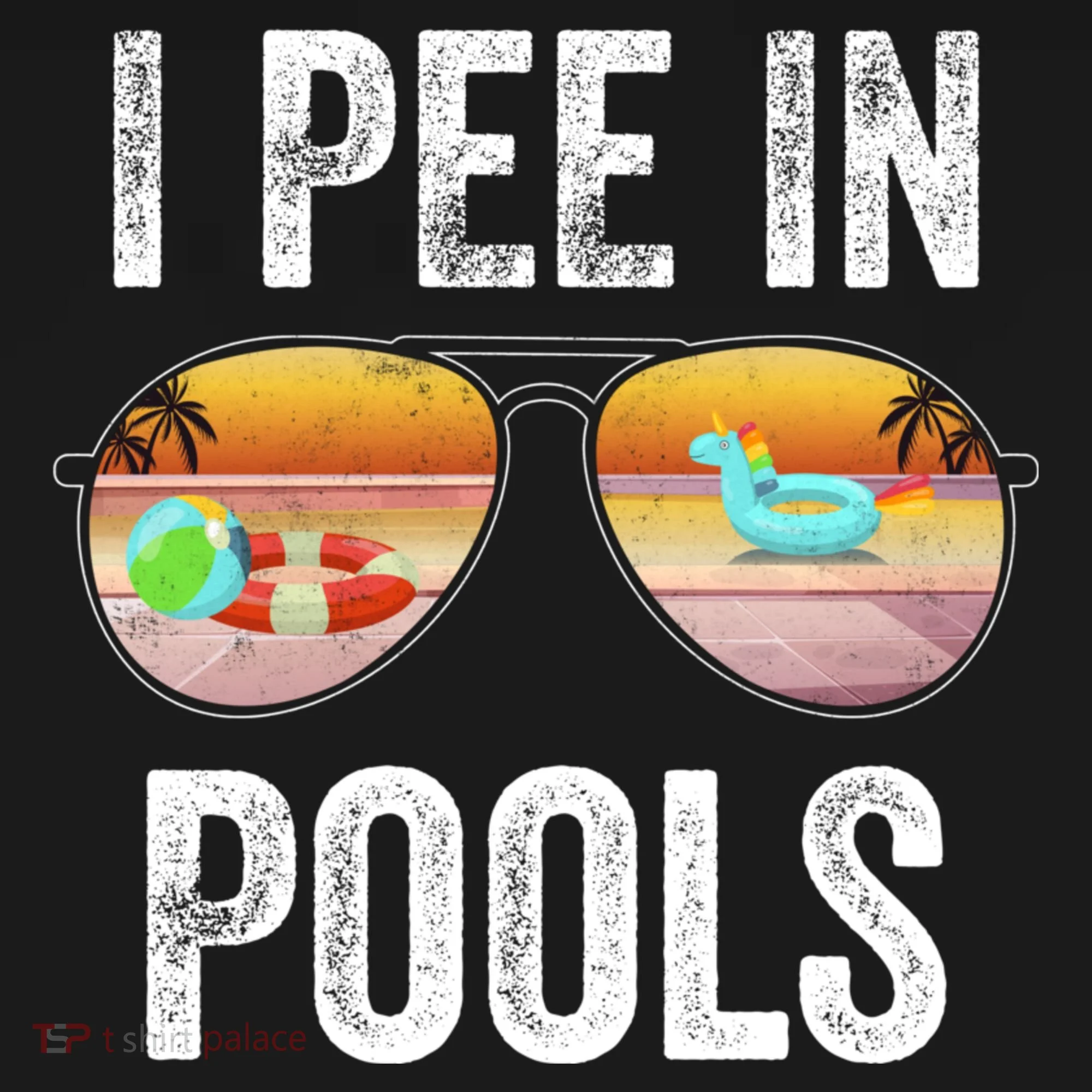 I Pee In Pools Funny Ornament