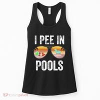 I Pee In Pools Funny Women's Tank Top thumb 0