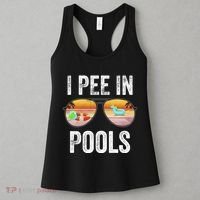 I Pee In Pools Funny Women's Tank Top thumb 3