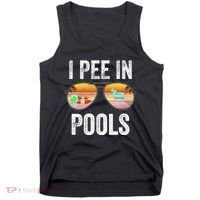 I Pee In Pools Funny Tank Top thumb 0