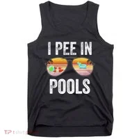 I Pee In Pools Funny Tank Top thumb 0
