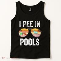 I Pee In Pools Funny Tank Top thumb 2