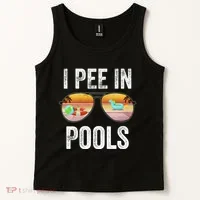 I Pee In Pools Funny Tank Top thumb 2