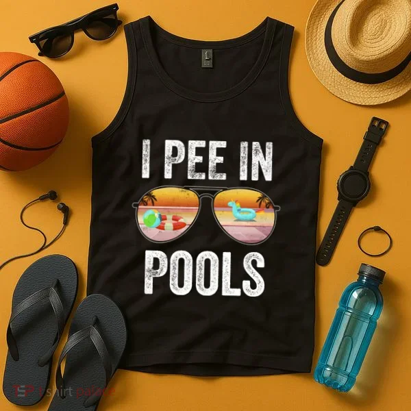 I Pee In Pools Funny Tank Top